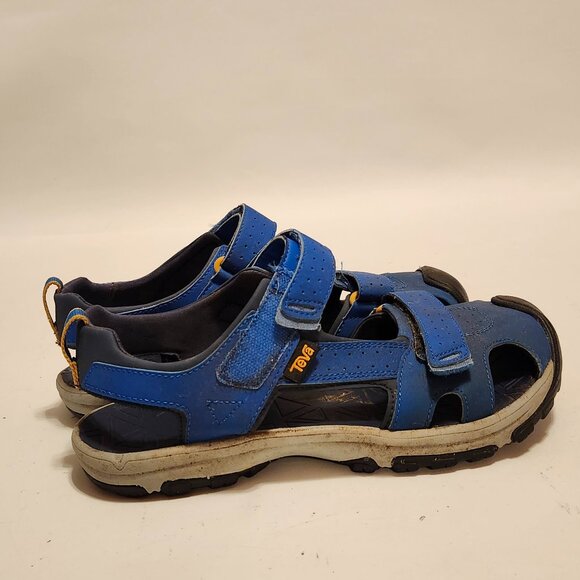 TEVA HURRICANE CLOSED TOE PRO SPORTS WATER SANDALS -DAZZLING BLUE -YOUTH US 5 - Picture 7 of 9